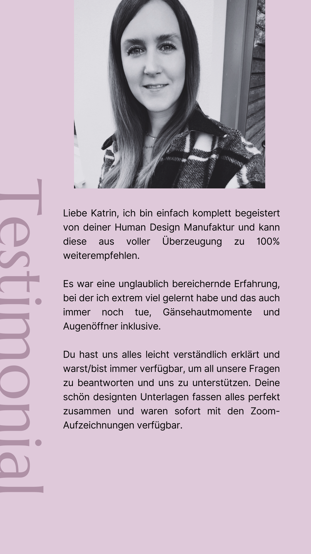 Testimonial einer Absolventin der Human Design Manufaktur