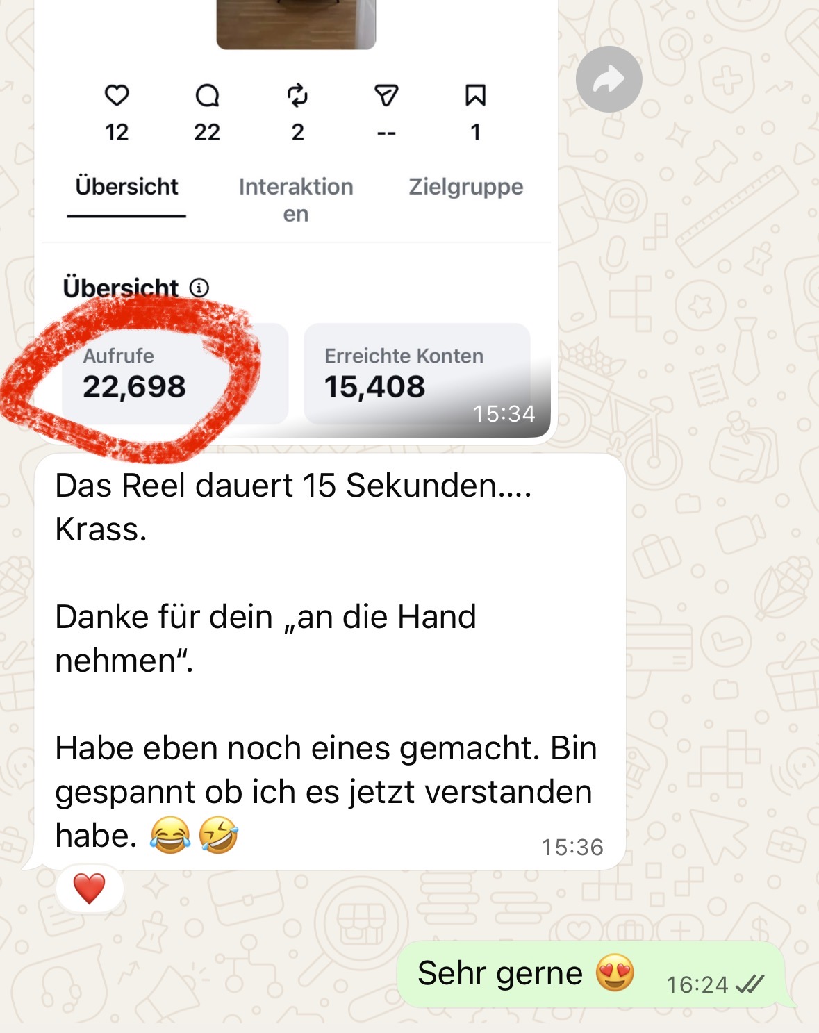 Feedback zu Wachse mit Testreels